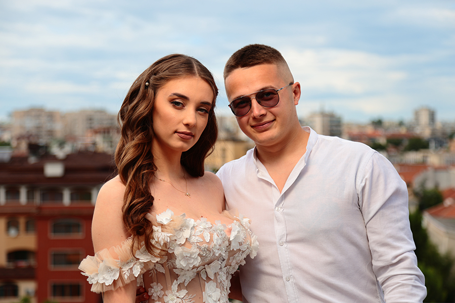 Снимка от абитуриентския бал на Борислава
